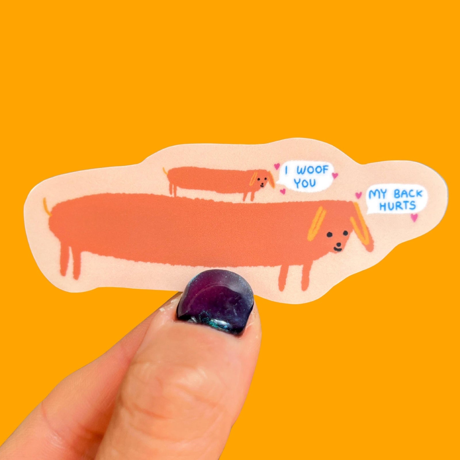 I Woof You Dog Sticker