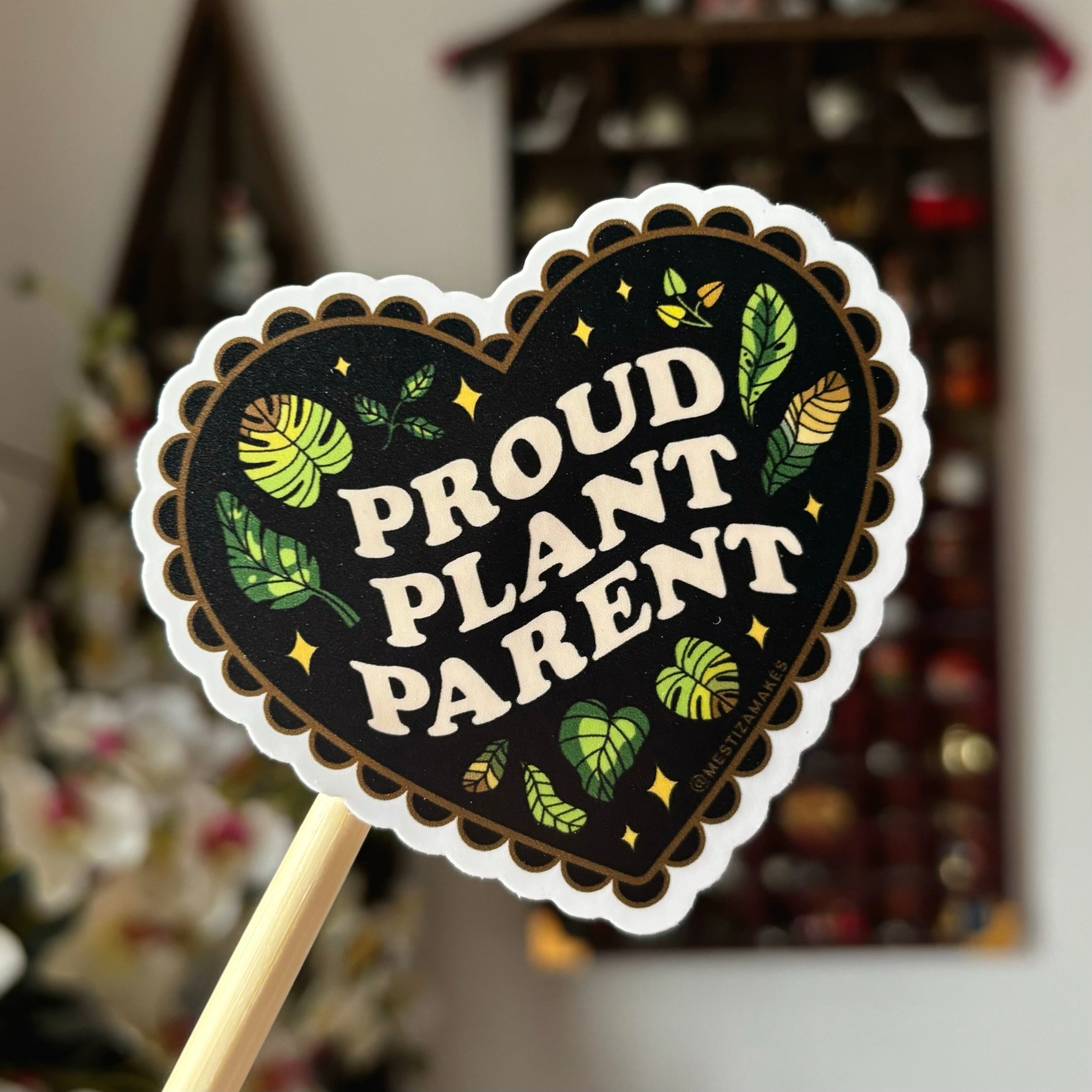 Proud Plant Parent Sticker (Brown Small)