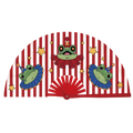 Clown Frog Bamboo Fan