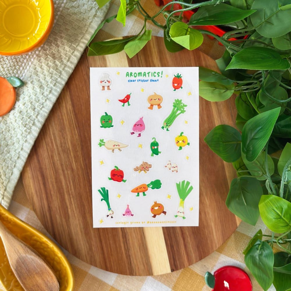 Aromatics Clear Sticker Sheet