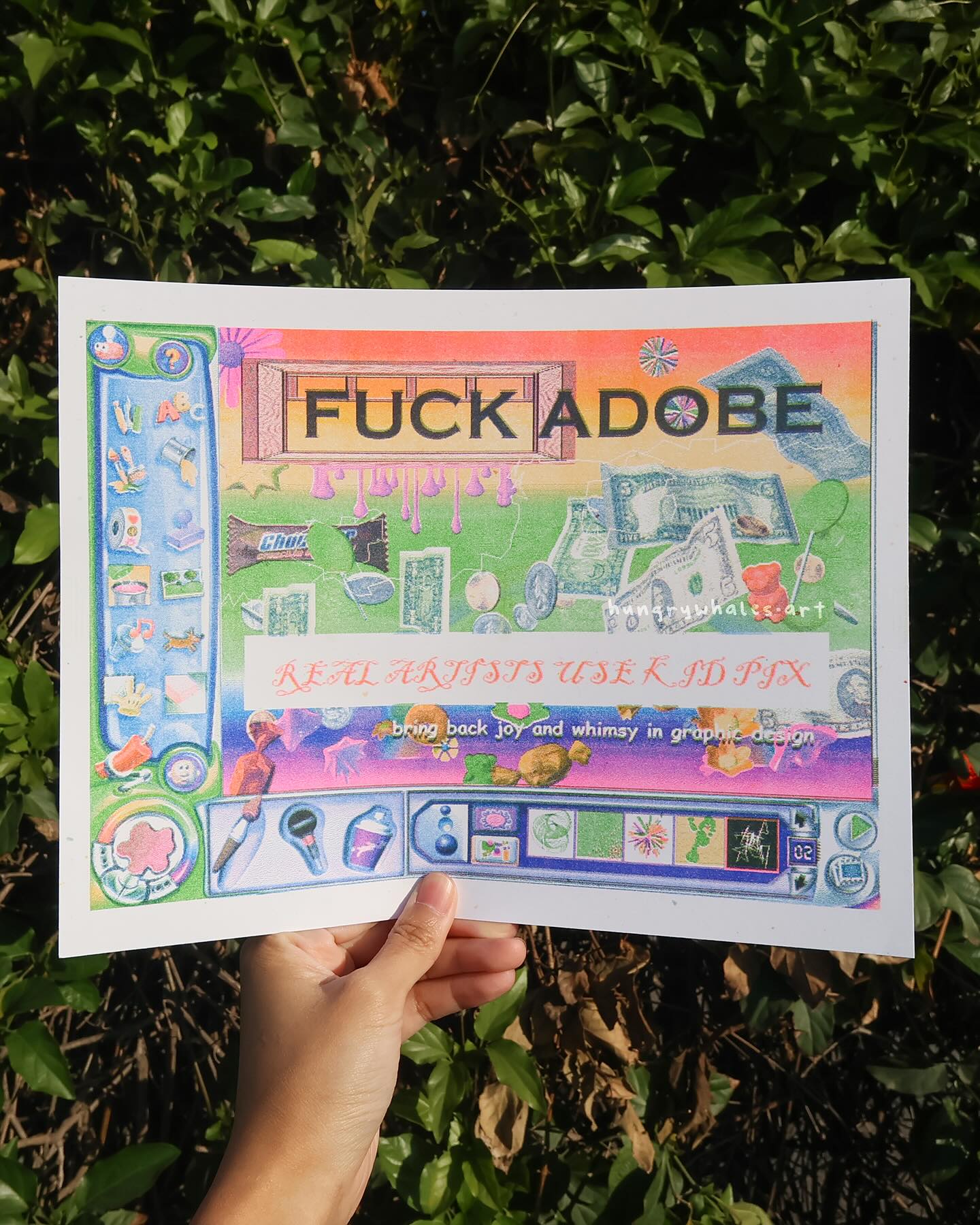 Fuck Adobe Riso Print (Creme)