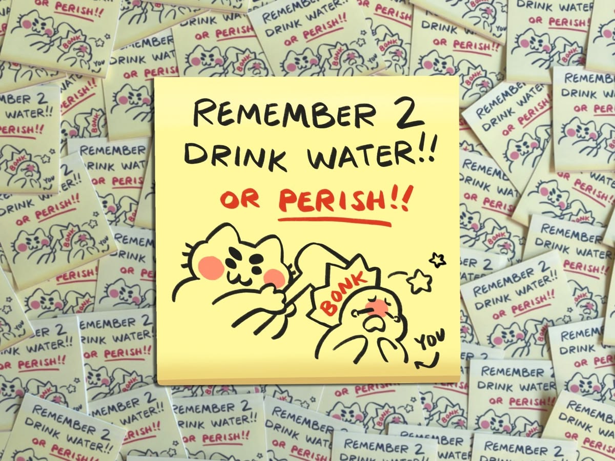 Drink Water Reminder Sticker