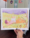 Summer Visit Riso Print