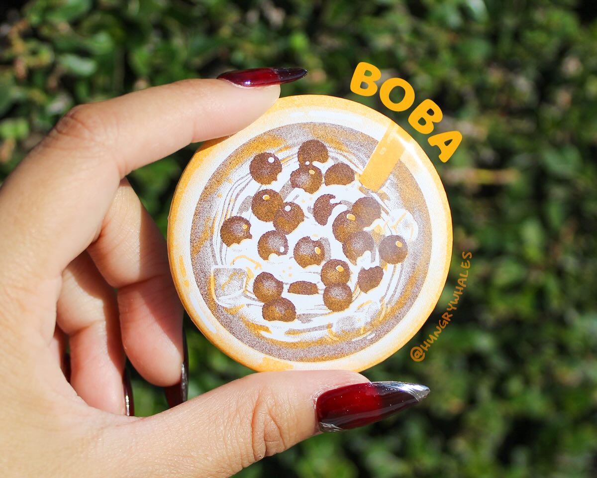 Boba Riso Button