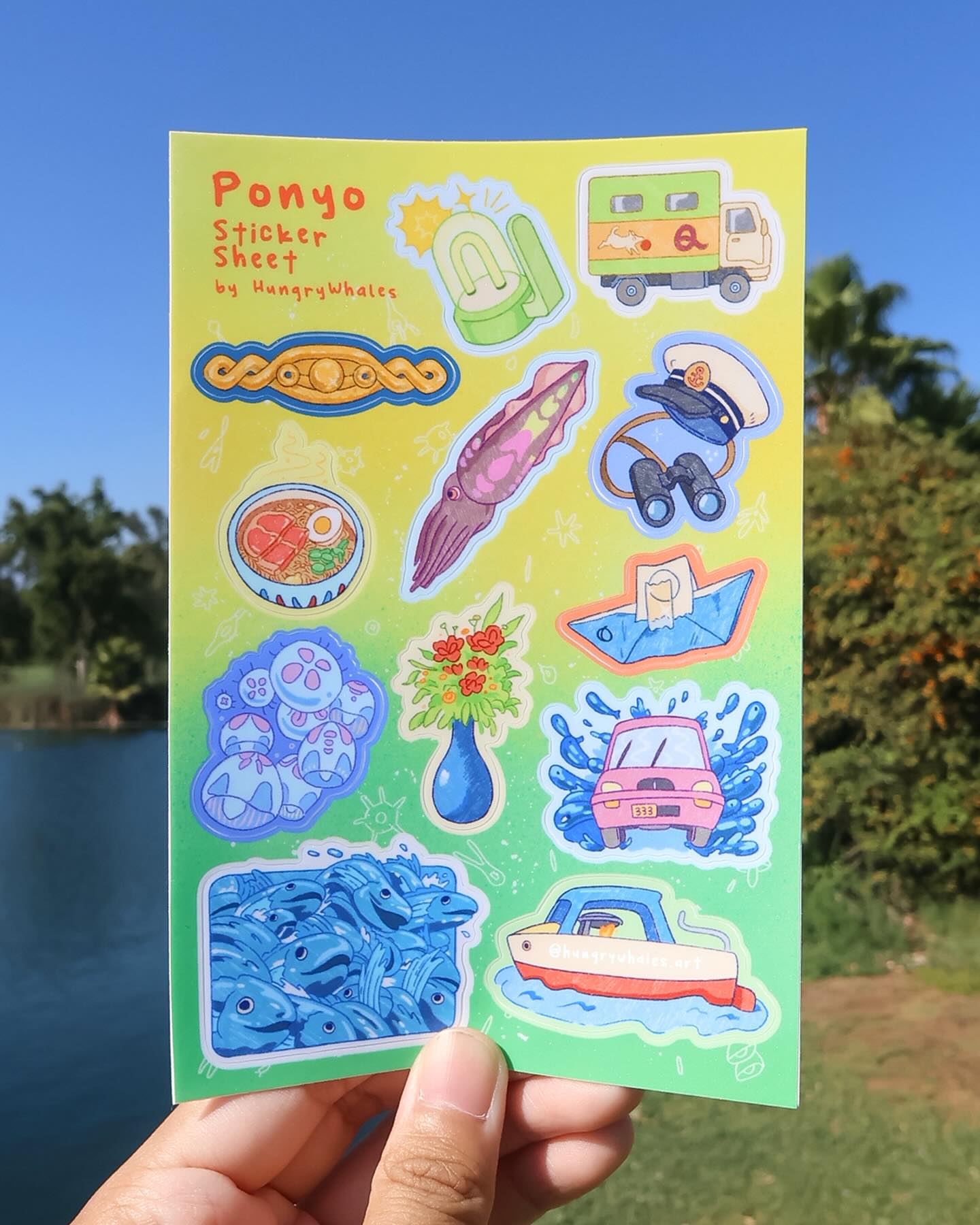 Ponyo Sticker Sheet