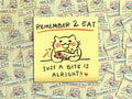 Eat Food Reminder Sticker