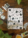 Cat Heads Sticker Book