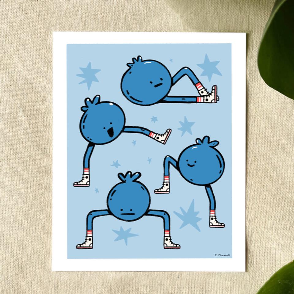 Fresh Blueberries 8x10 Print
