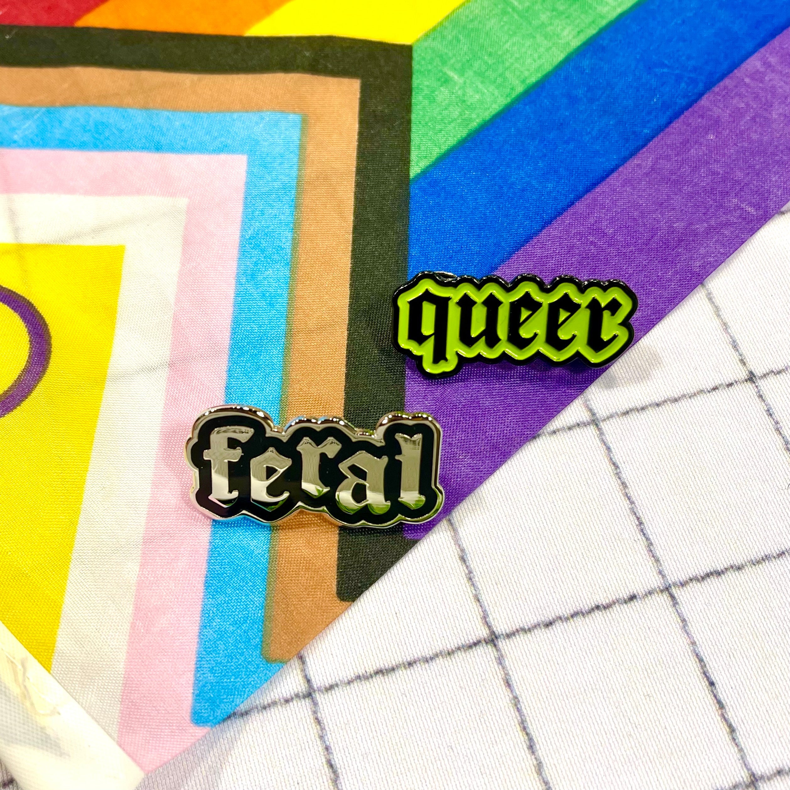Feral Enamel Pin
