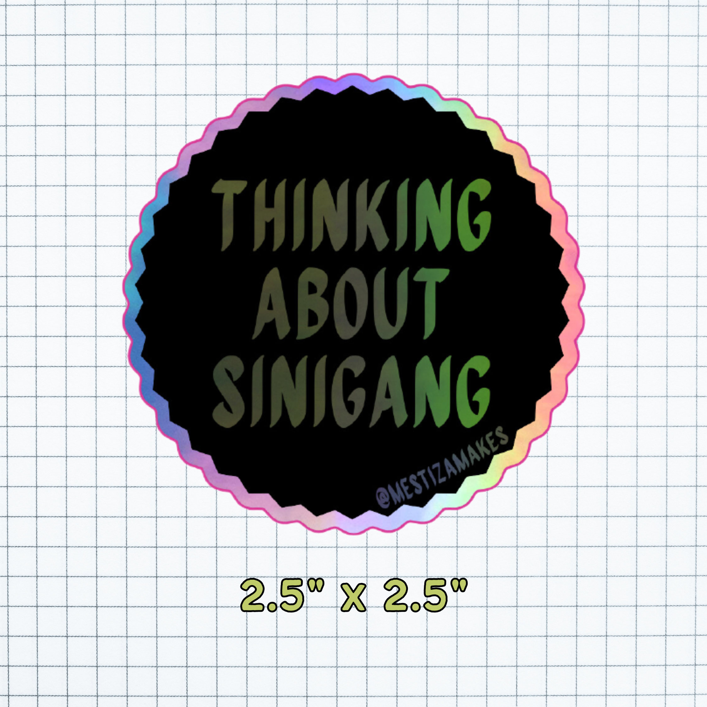 Thinking About Sinigang Sticker