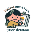 Monetize (F) Sticker