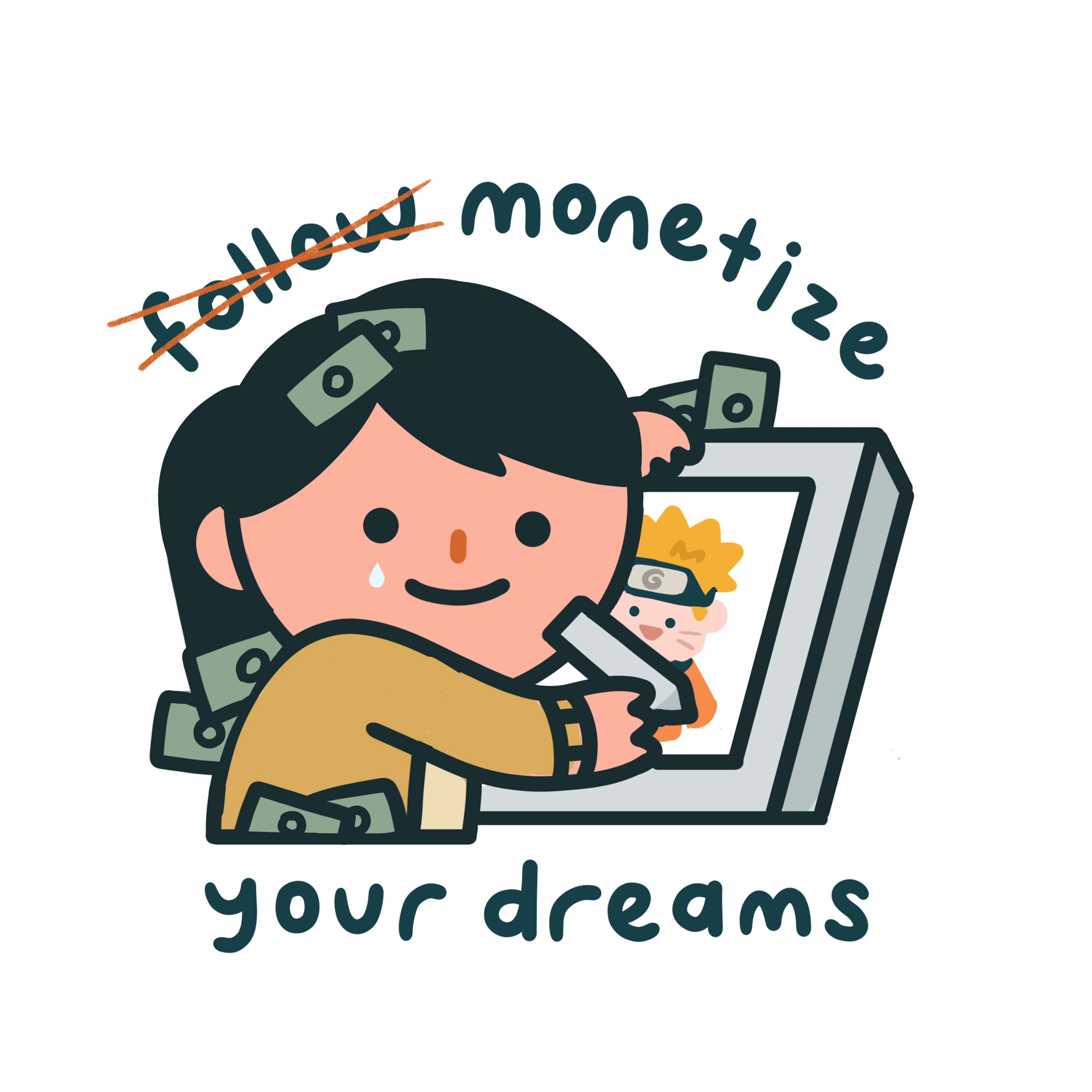 Monetize (F) Sticker