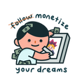 Monetize (M) Sticker
