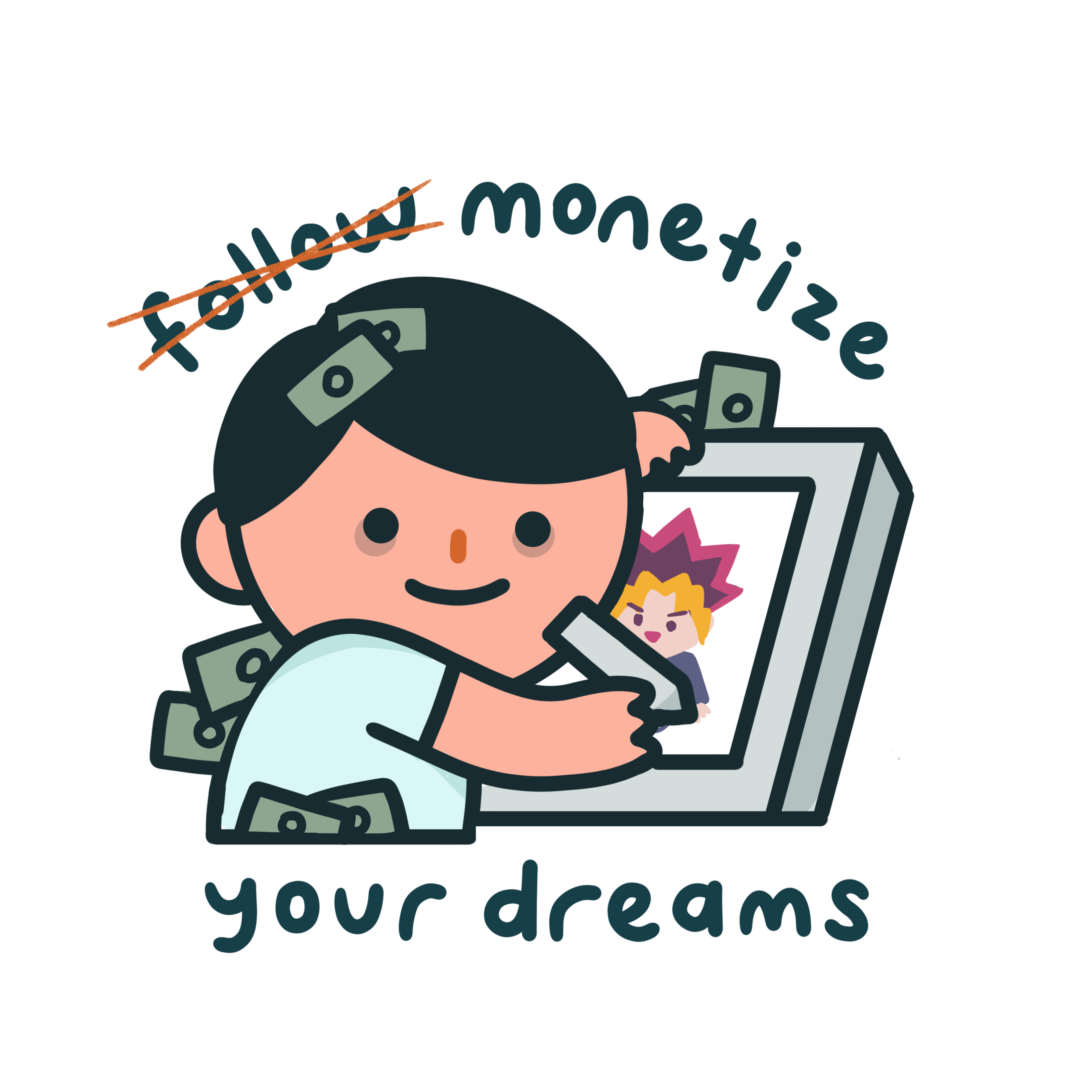 Monetize (M) Sticker