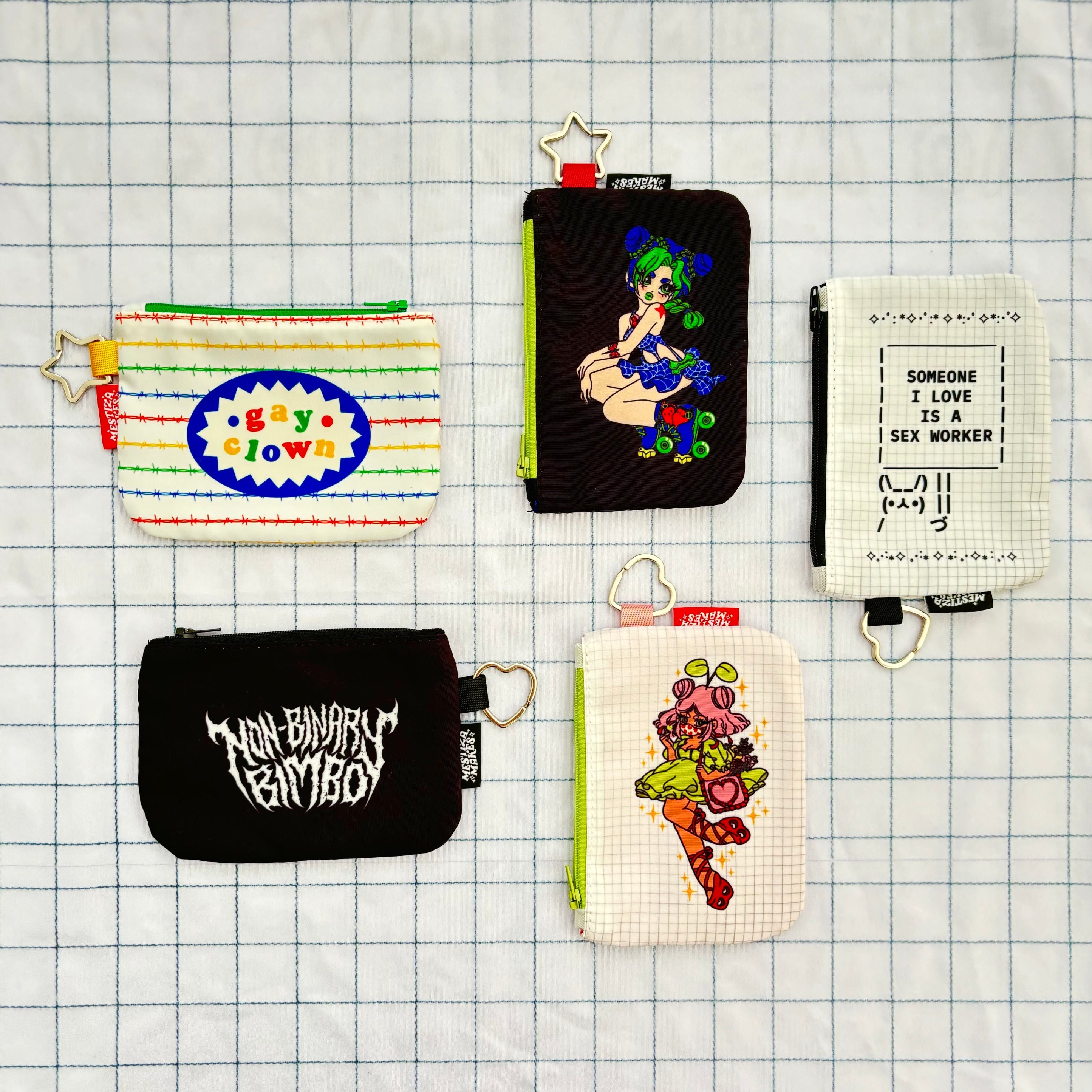 Non-Binary Bimbo Zipper Pouch