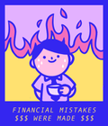 Financial Mistakes Sticker