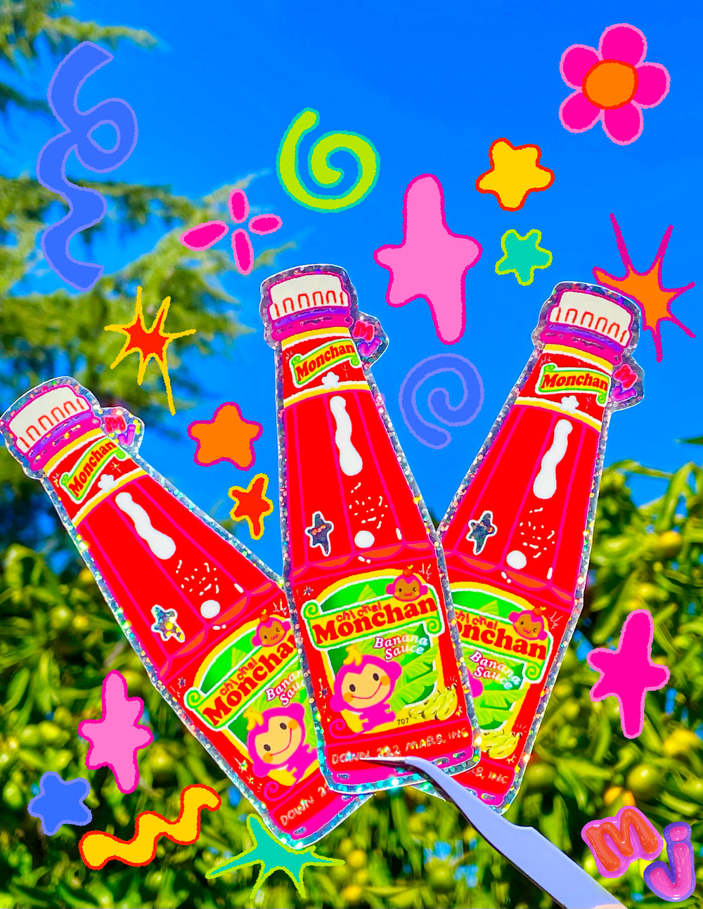 Monchan Banana Ketchup Sticker