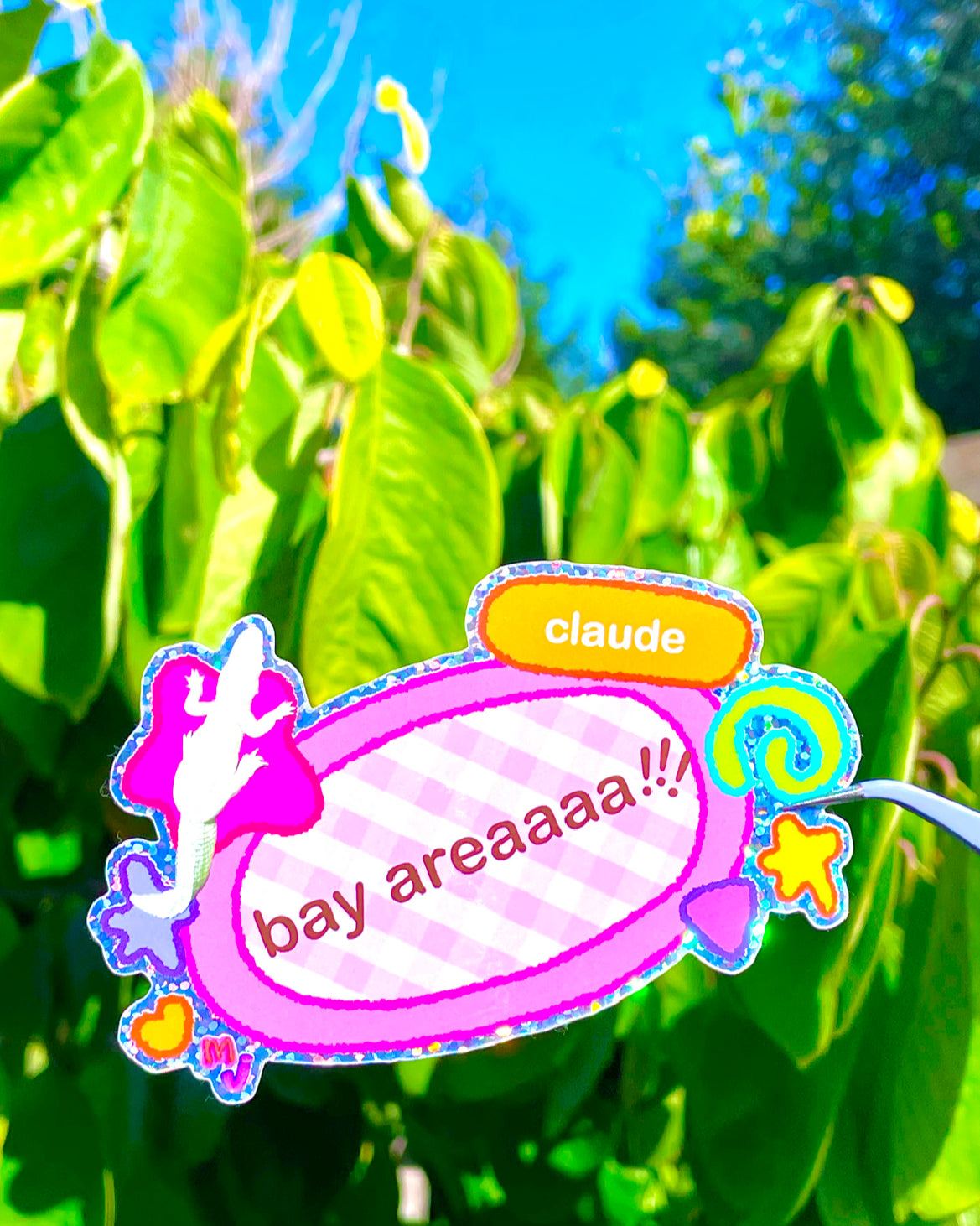 Bay Area Speech Bubble Claude Sticker