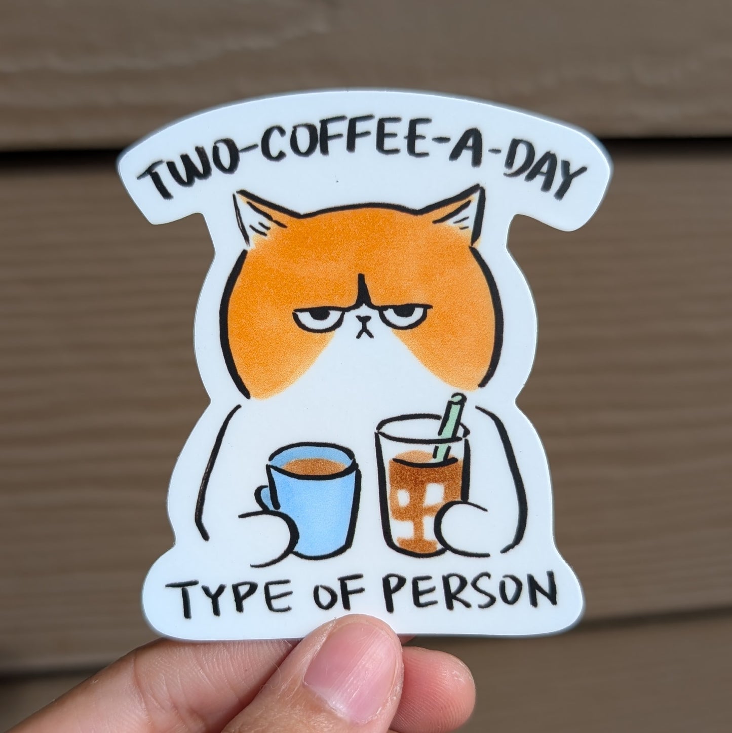 Two-Coffee-a-Day Sticker