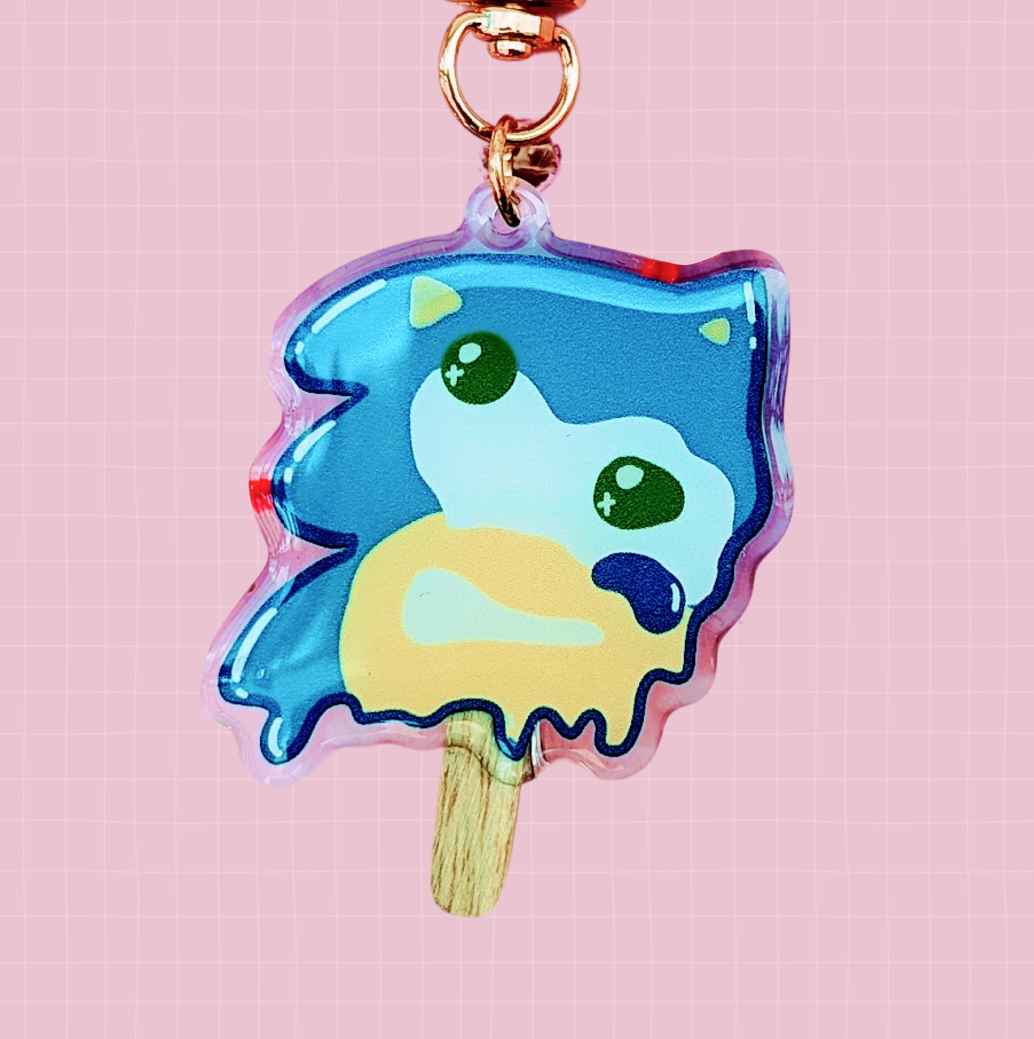 Hedgehog Popsicle Keychain