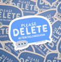 Delete Me Sticker