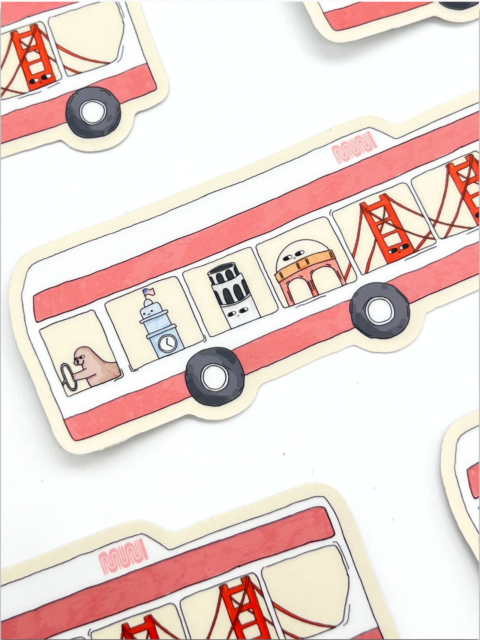San Francisco MUNI Bus Sticker