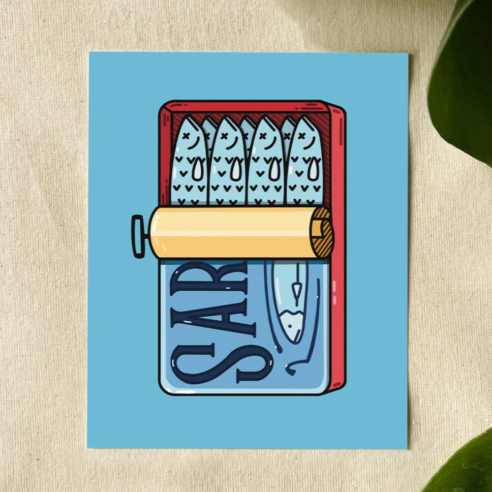 Sardines 8x10 Print