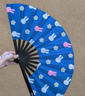 Bunnies & Flowers Festival Fan