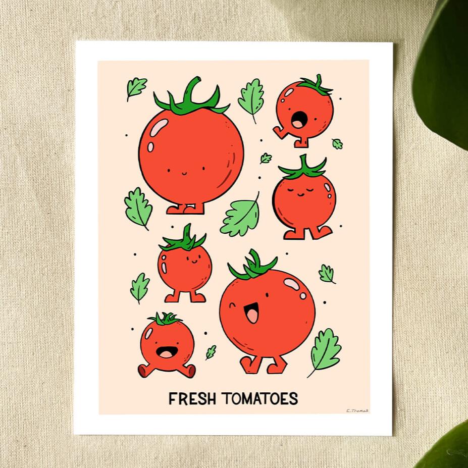 Fresh Tomatoes 5x7 Print