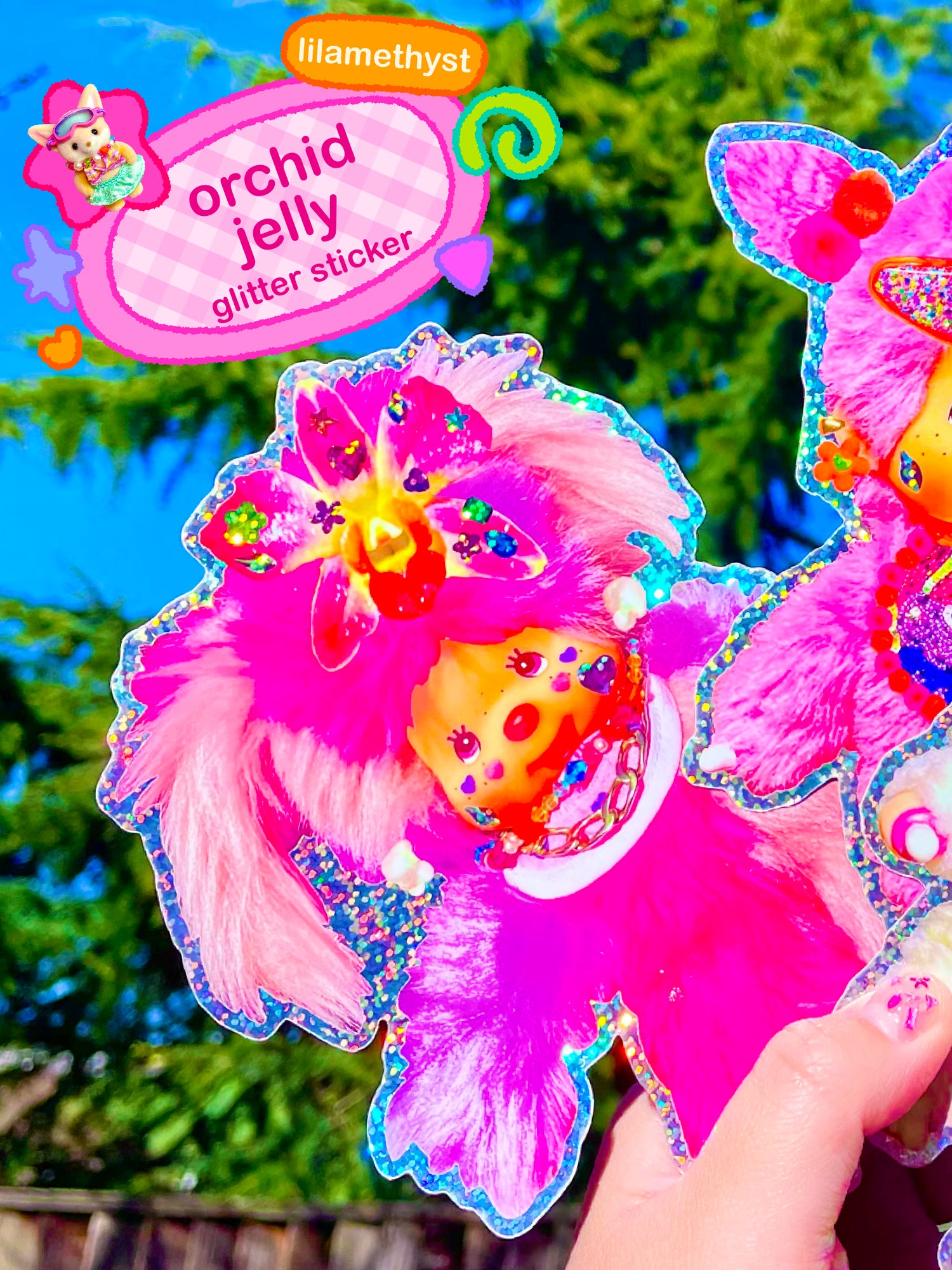 Orchid Jelly Jumbo Sticker