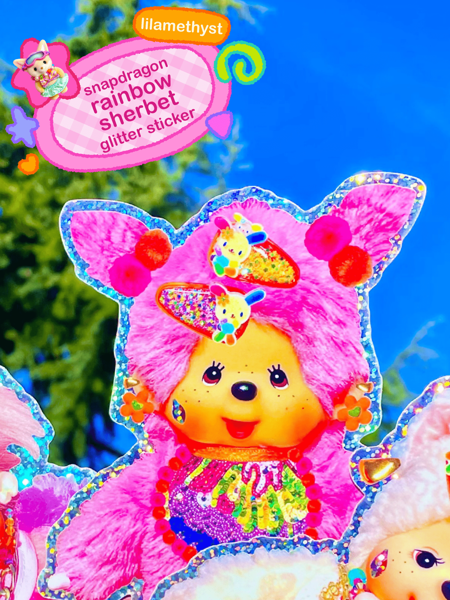 Snapdragon Rainbow Sherbet Jumbo Sticker