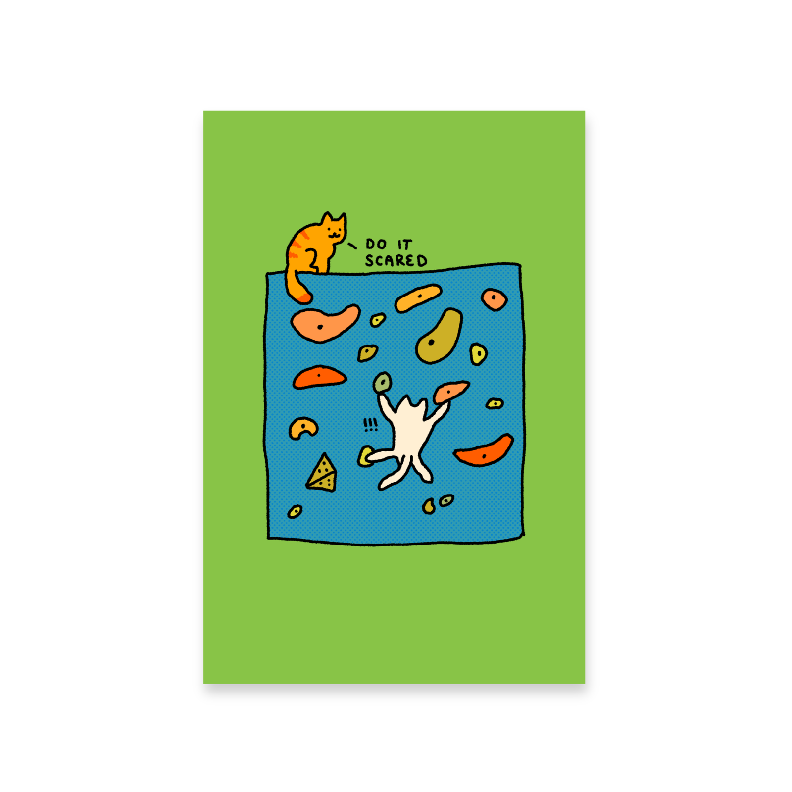 Climbing Cats Postcard