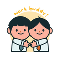 Work Buds Sticker