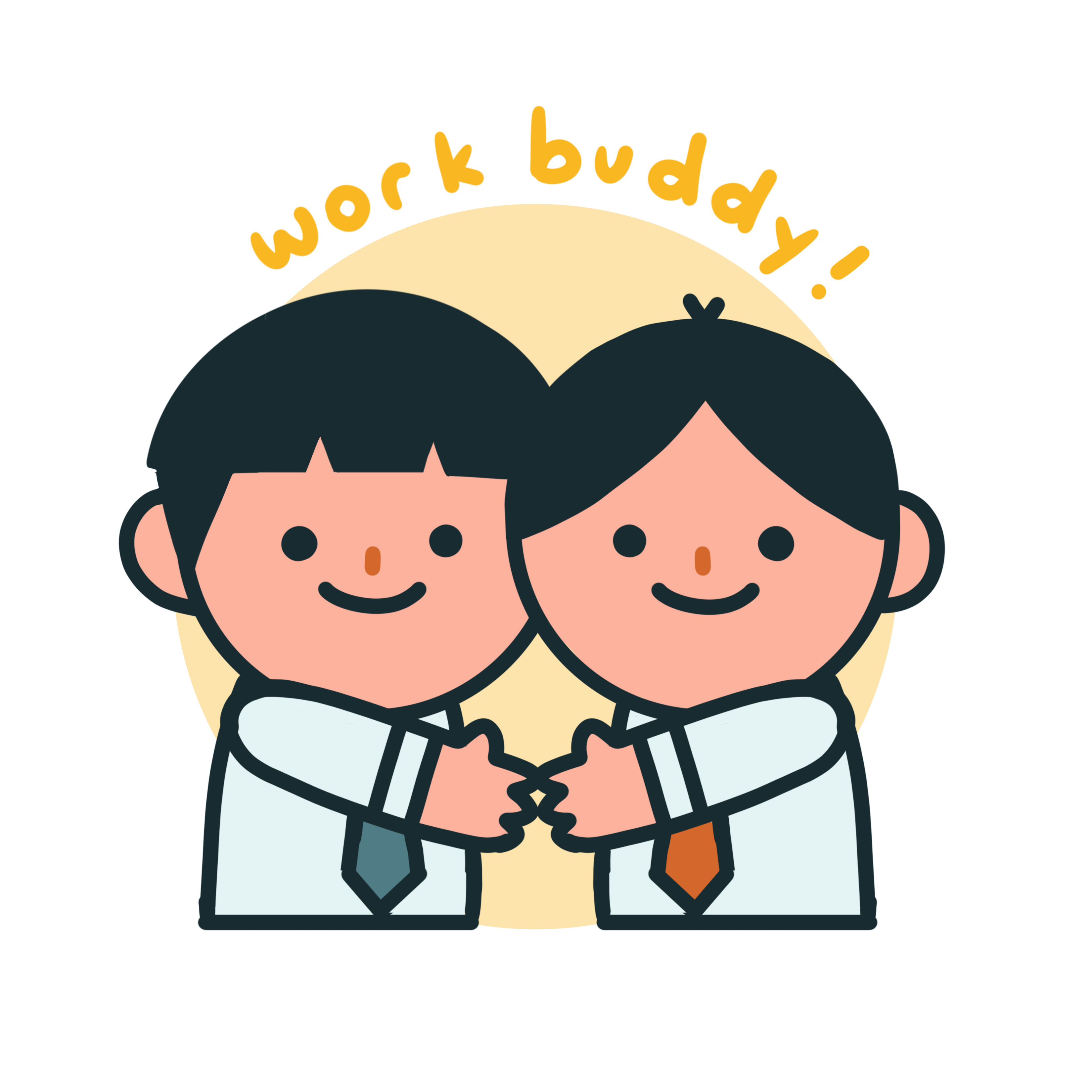 Work Buds Sticker