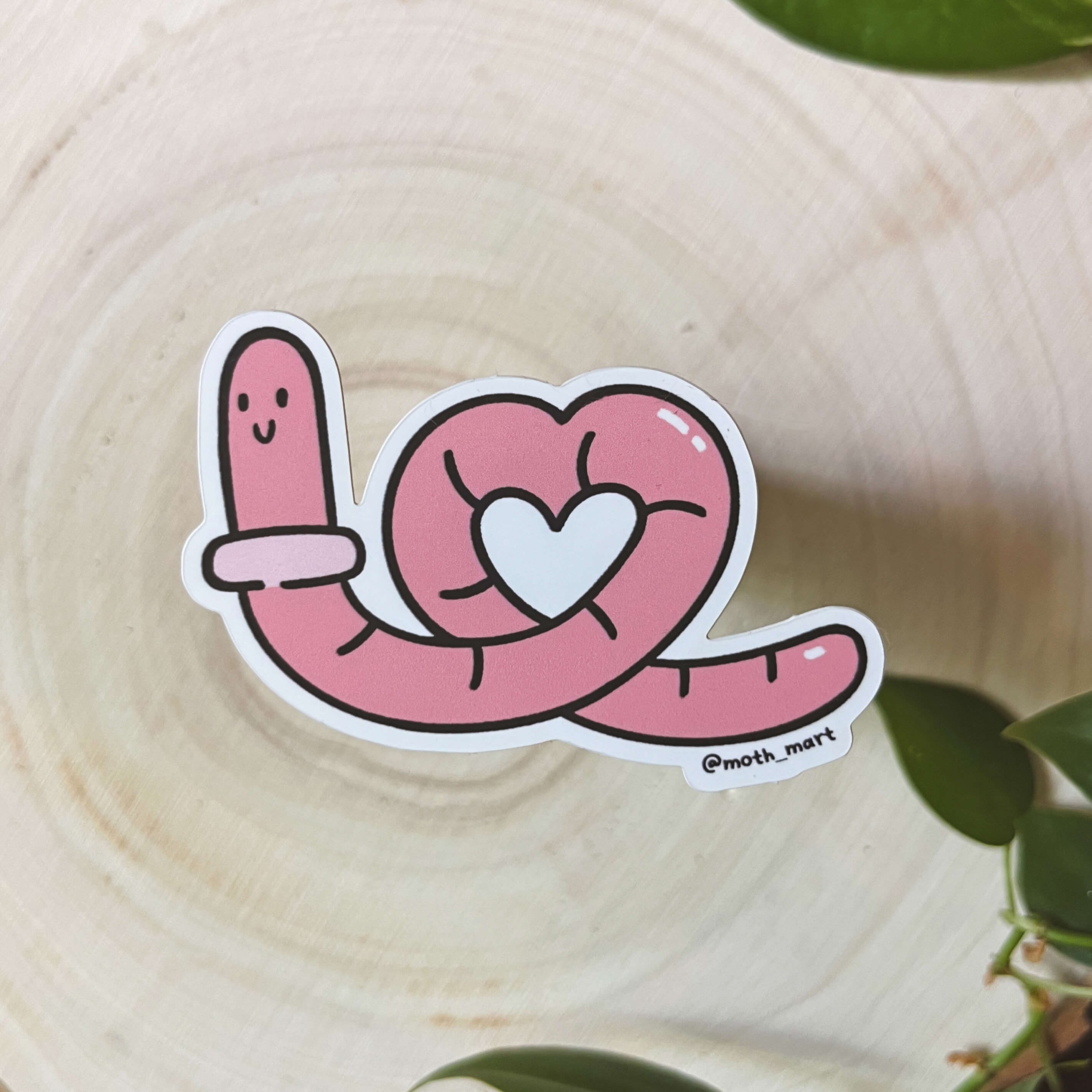 Worm Sticker