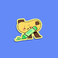 Crayon Banana Sticker