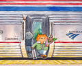 Amtrak magnet