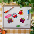 Tropical Fruit Bowl Magnet Set
