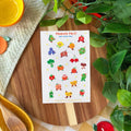 Produce Pals Clear Sticker Sheet