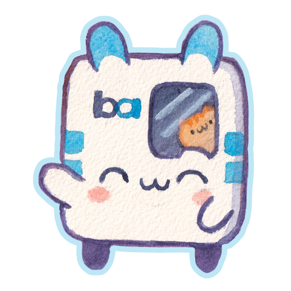 Barty and Orange Cat Sticker