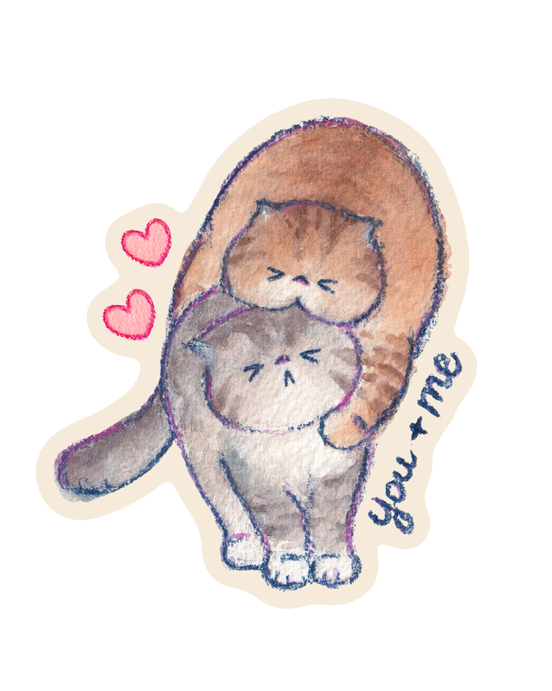You And Me Sticker