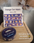 Orange cat washi