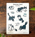 Hooray Cats Sticker Sheet