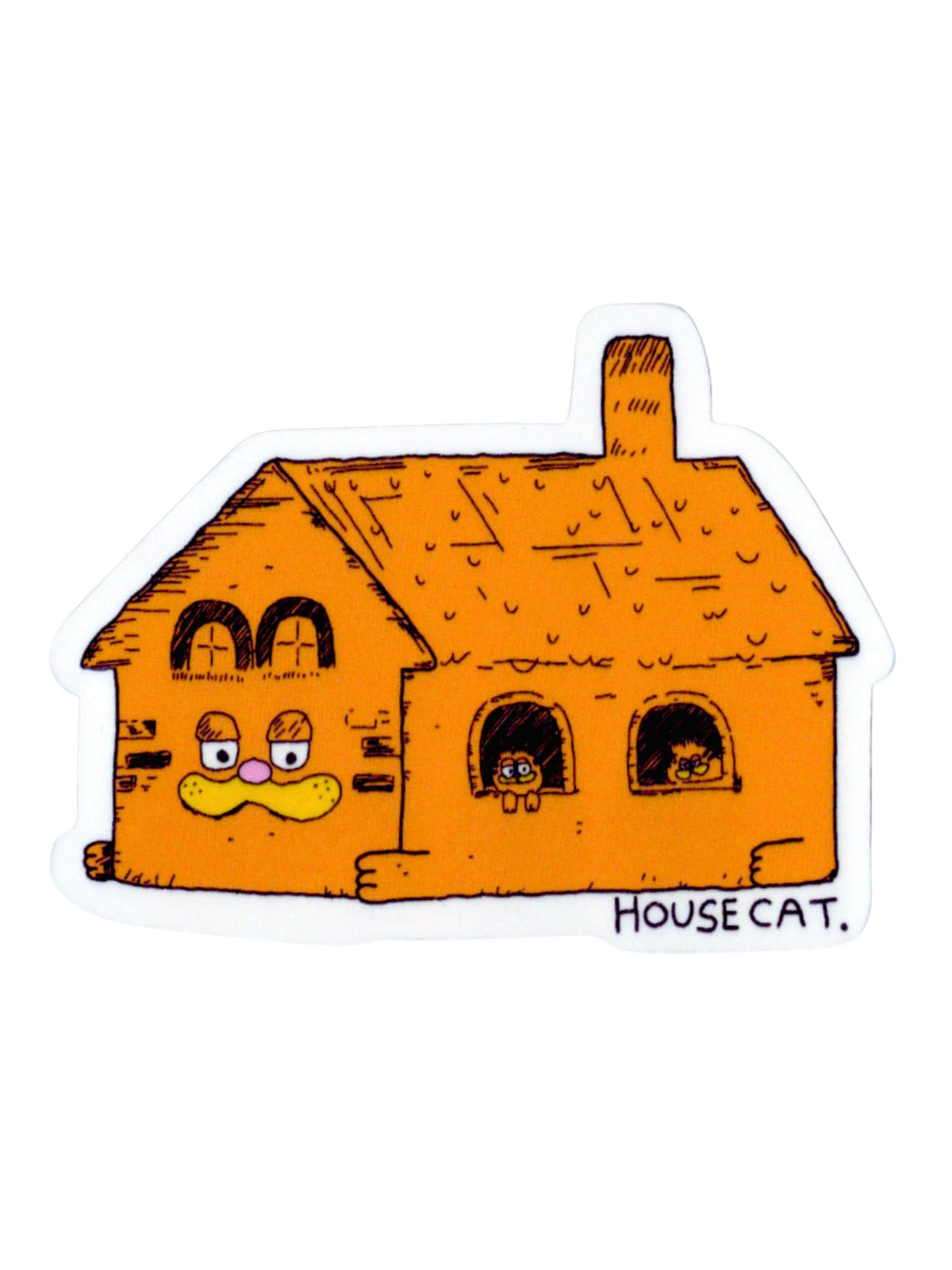 Orange Housecat Sticker