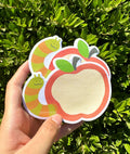 Worm Apple Sticky Notes