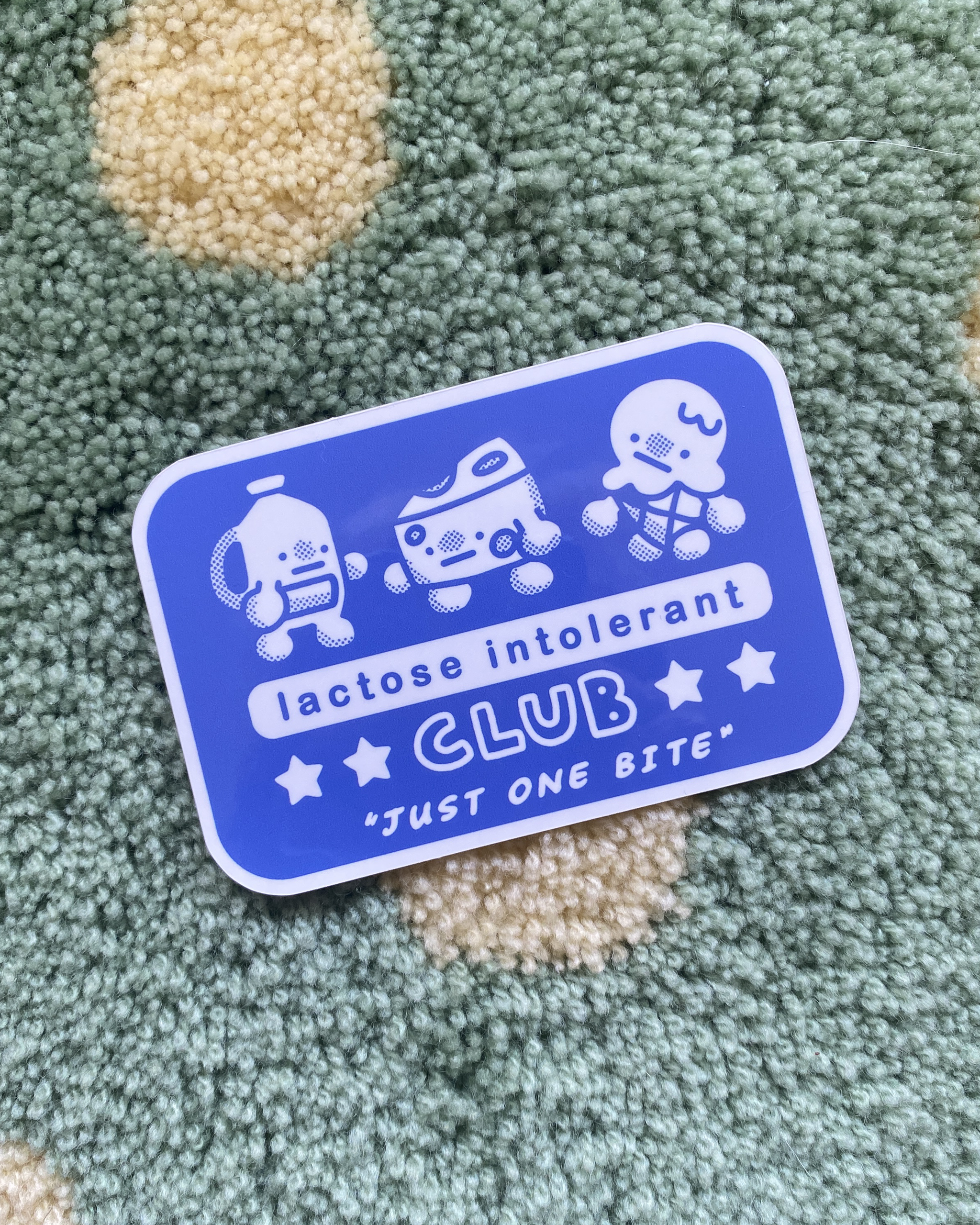 Lactose Intolerant Club Sticker