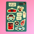 Ode to my 2003 Toyota Camry Sticker Sheet
