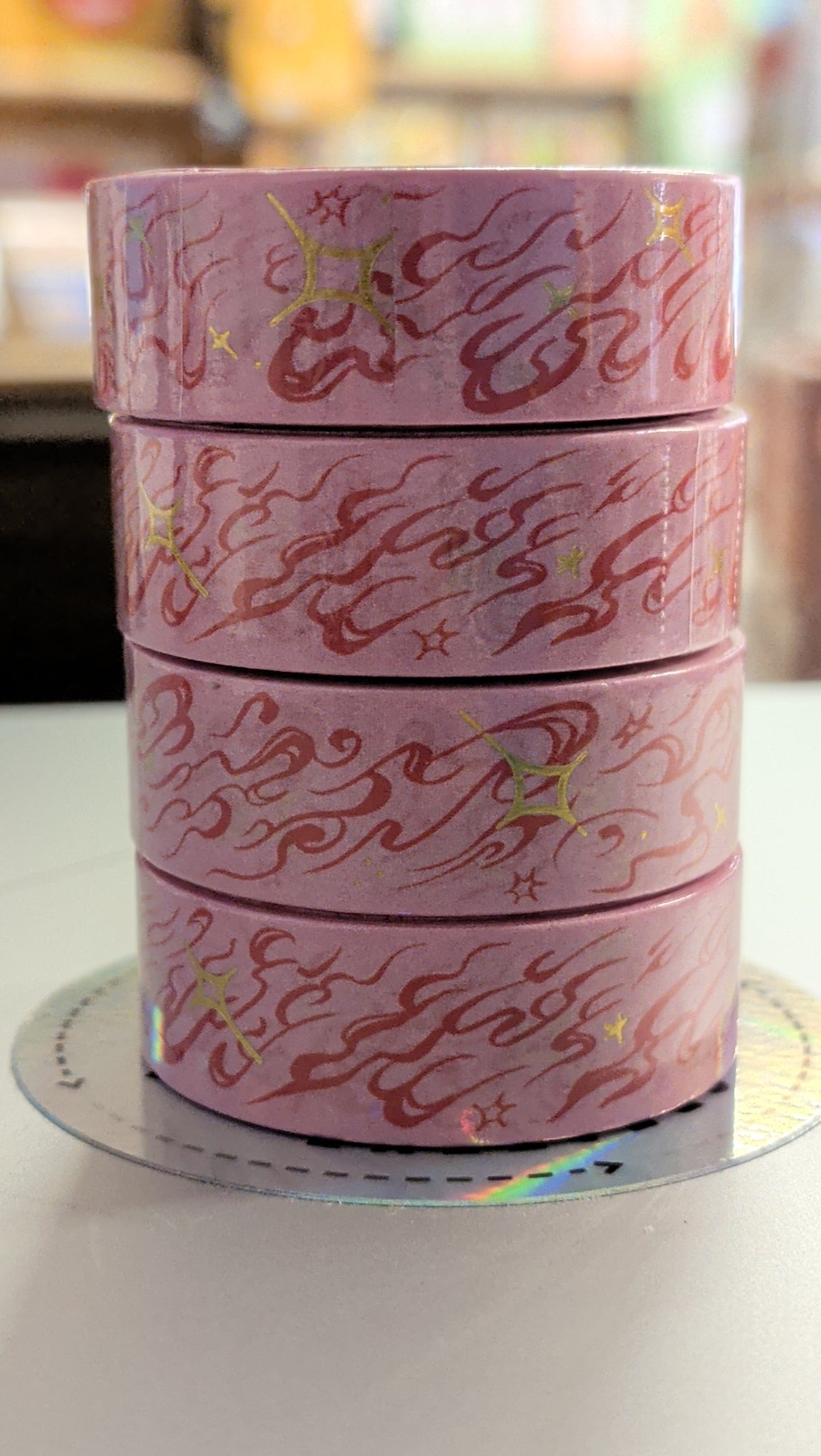 Flames Foil Washi Tape