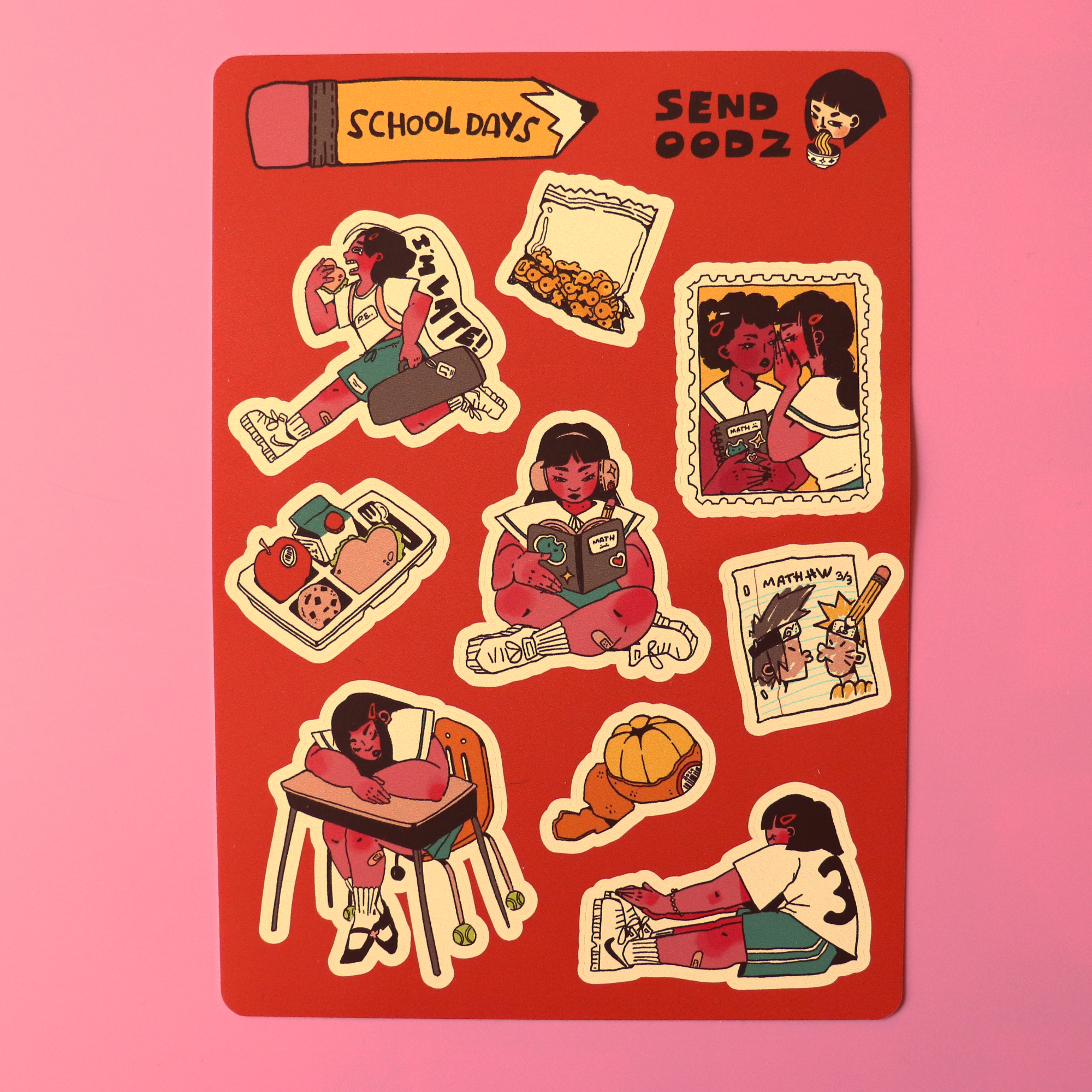 School Days Sticker Sheet