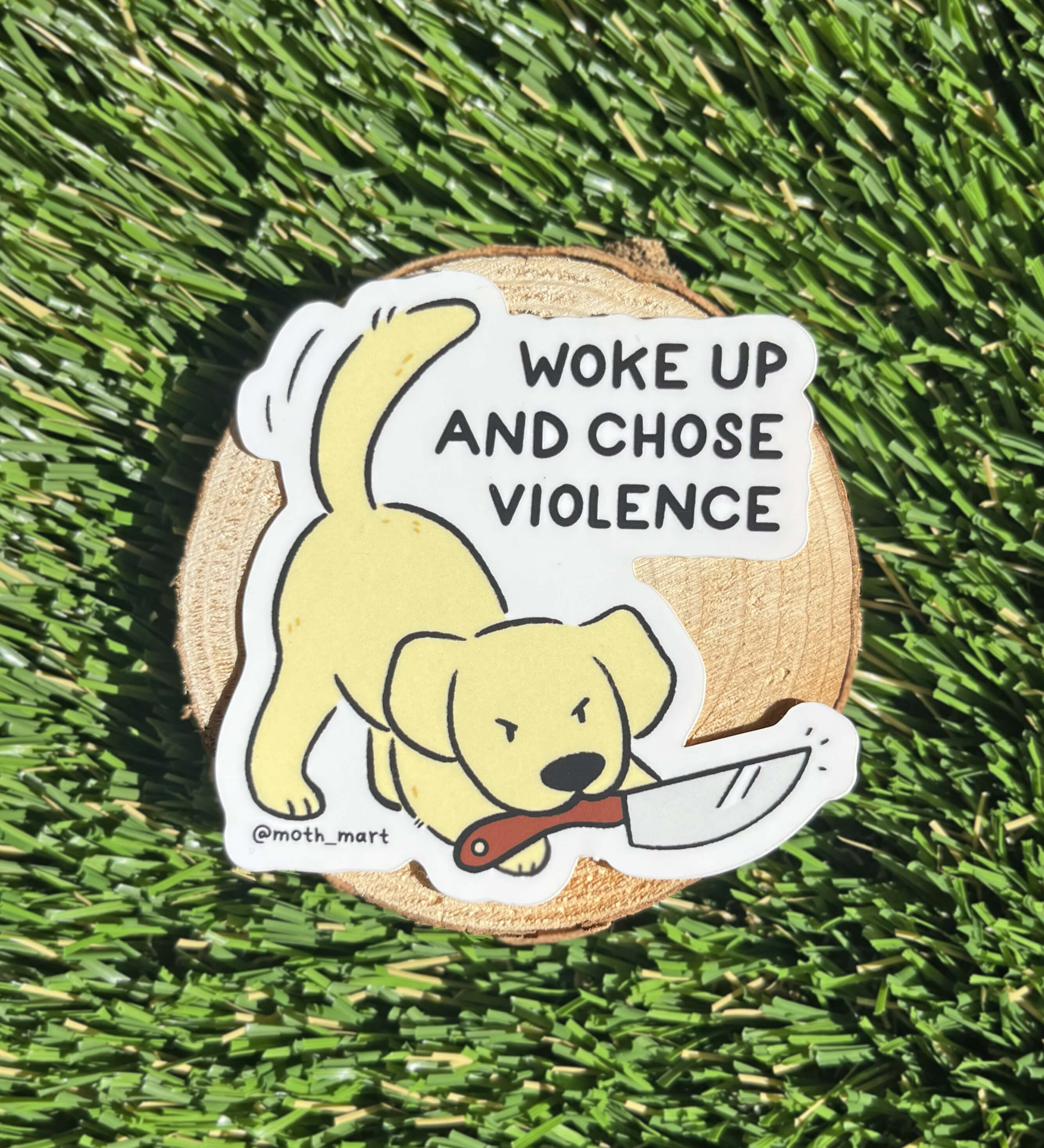 Violence Dog Sticker